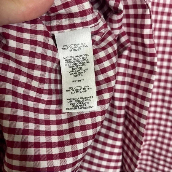 Vineyard Vines Red Performance BRR Long Sleeve Button Shirt Size XXL - Picture 3 of 7